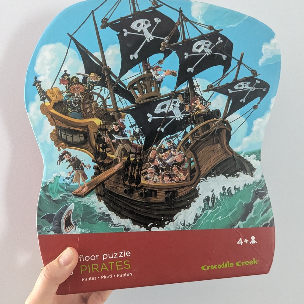 Crocodile Creek Pirate Floor Puzzle for Kids